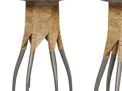 Hex Side table by bakerfurniture   3D model