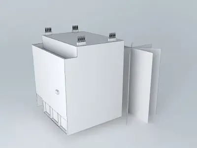 Residential building 1950ies 3D model