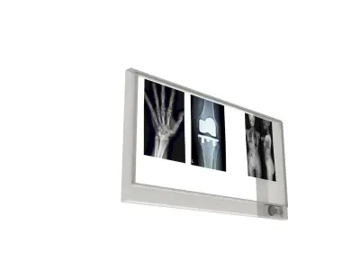 X-Ray lightbox Low-poly 3D model