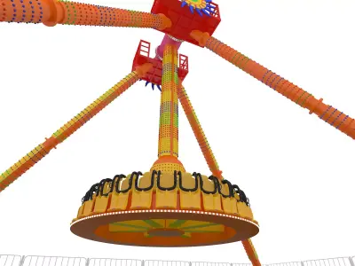 Amusement Funfair equipment 3D model