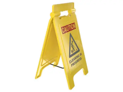Cleaning In Progress Sign 3D model