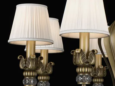 783081 Antiqua Lightstar Chandelier 3D model