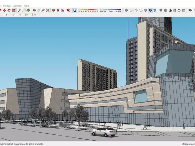 Sketchup Shopping Center D9 3D model