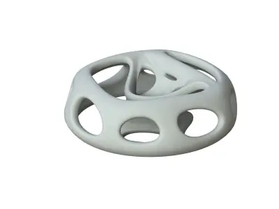 SciFi Cube Object No 65313 Low Poly Shape Low-poly 3D model