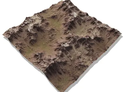 Mountains north erosion n2 3D model