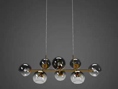 Molecule Chandelier 3D model