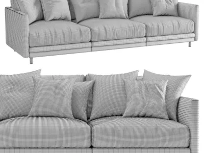 Sofa Light 3 Seater Sofa 3D model