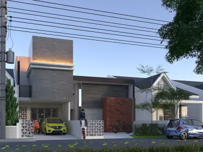Vray - Sketchup Exterior 3d Model 3D model