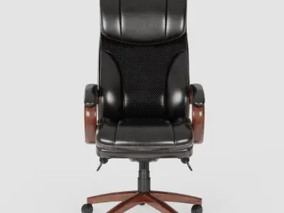 Leather Executive Office Chair 3D model