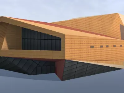 Agora Theater Lelystad Nederland 3d model Low-poly 3D model