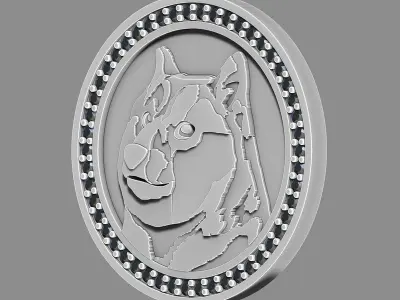 Dogecoin cryptocurrency  3D print model