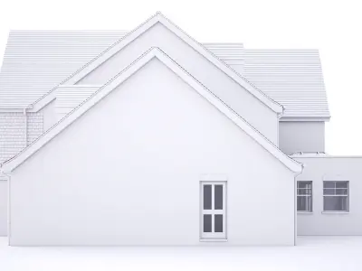 British House Wheathampstead Road 3D model