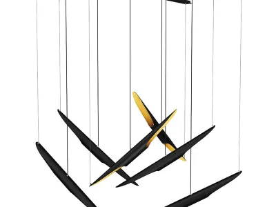 Ceiling Lamps Set 1 3D model
