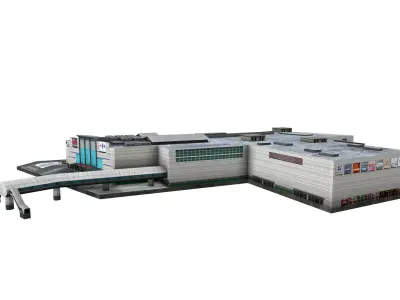 Mall Medan Fair - Department store indonesian Low-poly 3D model