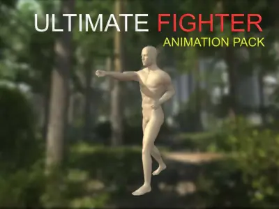 Ultimate Fighter Animation Starter Pack Free low-poly 3D model