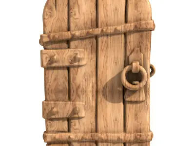 Wooden Door  3D print model