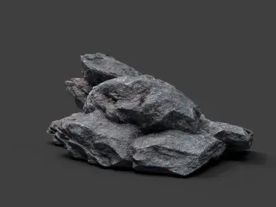 Rock 5-8 Low-poly 3D model