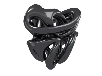 Abstract Heart Shape v2 002 Low-poly 3D model