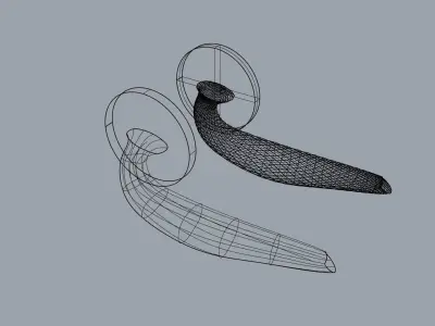 Parametric Door Handle  3D model