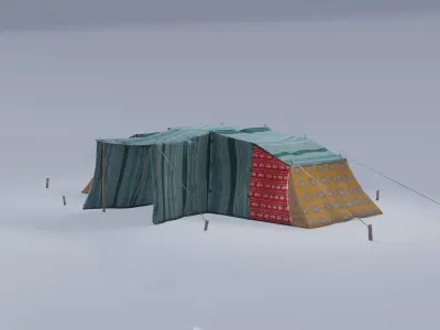 Eastern Camping Tent 3D model