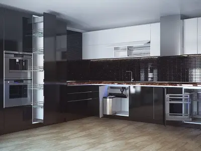 Kitchen Furniture V 3D model