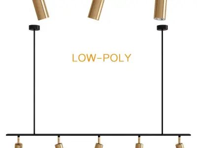 Lino Linear Spotlight Pendant Lampatron 3d model Low-poly 3D model