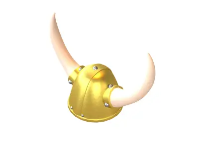 Viking Hat V1 004 Low-poly 3D model