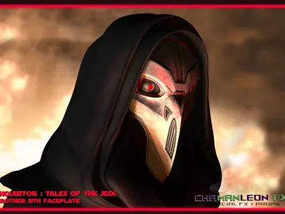Xth Brother Mask of Inquisitor from Tales of the Jedi 3D print model