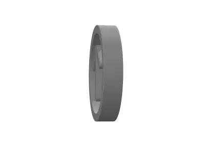 3d arrow circle up Low-poly 3D model