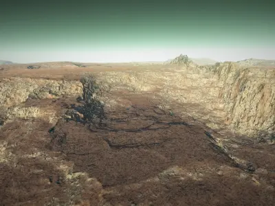 Mars Landscape 4K 3D model