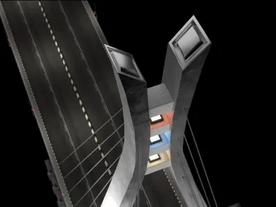 Lekki Bridge Lagos 3D model