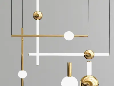 ORION TUBE LIGHT GOLD  3D model