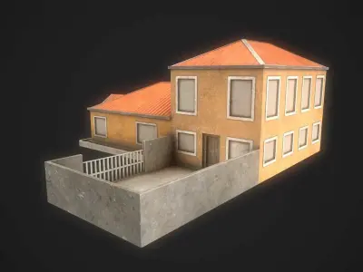 House Pbr GameReady Low-poly 3D model