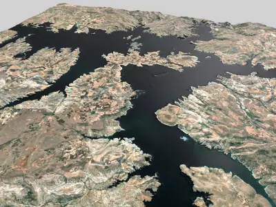 Keban Dam Lake 3D model