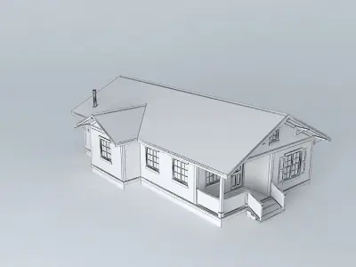 Modern Bungalow Free 3D model