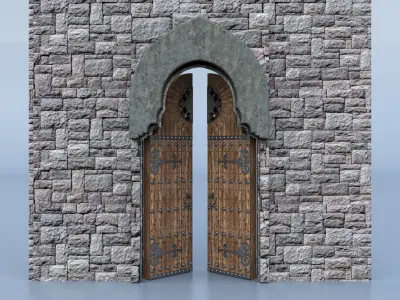 Castle Door 3D model