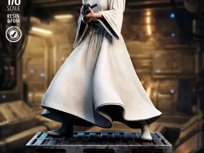 STAR WARS Leia Organa Sculpture 3D print model