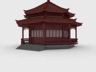 Chinese Temple 3D model