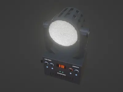DJ Lighting Low-poly 3D model