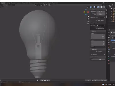 Image of a light bulb 3D model