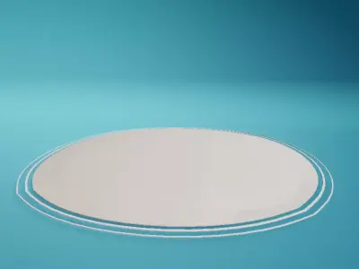 Ground Large Round Low-poly 3D model