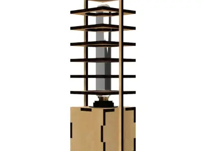 DESK LAMP STL AND DXF FILES 3D print model