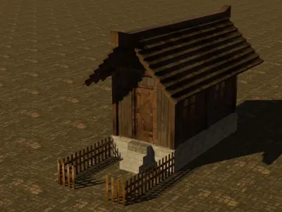 Medieval House 20 Free low-poly 3D model