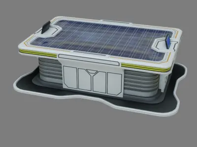 Sci-fi Work Bench - Low poly - PBR - Game ready Low-poly 3D model purchase