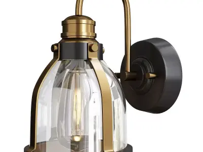 VINTAGE LIBRARIAN SCONCE Low-poly 3D model