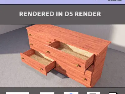 Chest of Draws 3D model