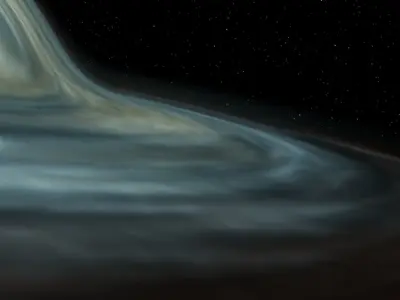 Interstellar Black hole Low-poly 3D model