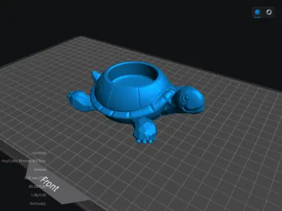 Turtle Candleholder 3D print model