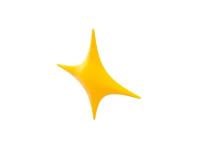 Sparkle Symbol 3D model