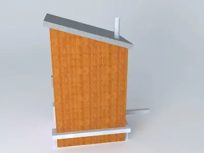 Canada Worst Outhouse with trailer hitch attachment Free 3D model